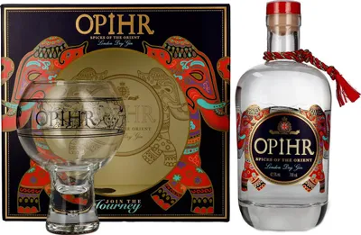 Image de Opihr ORIENTAL SPICED London Dry Gin 42,5% Vol. 0,7l en boîte cadeau avec Globe-Verre