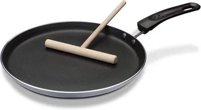 Productafbeelding van Famanu crêpepan, 26 cm, met lage rand - inclusief deegspatel