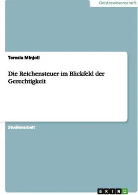 Obrázek produktu pro Die Reichensteuer im Blickfeld der Gerechtigkeit