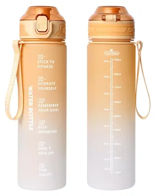 Image de Bouteille de sport 1 litre, sans BPA, avec indicateur de temps