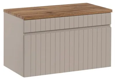 Image de Meuble sous vasque + plateau - 80 cm - Emblematic Cashmere