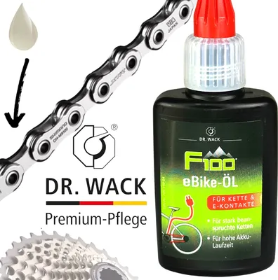 Produktbild von Dr.Wack F100 Fahrrad MTB Ebike Road Kettenöl Pflege für Kette und E-Kontakte 50ml
