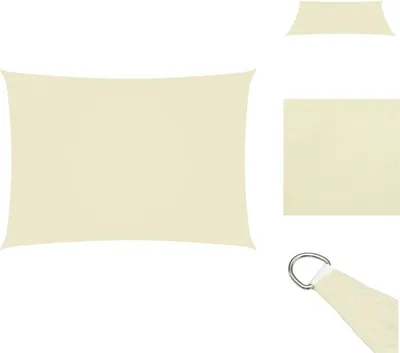 Produktbild von vidaXL Sonnensegel Oxford-Gewebe Rechteckig 2,5x4,5 m Creme -  Sonnenschirme & Sonnenschutze