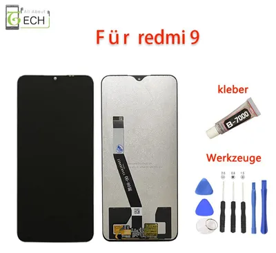 Produktbild von Für Xiaomi Redmi 9 LCD Display Bildschirm Touch Screen Kleber + Werkzeuge