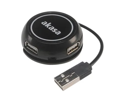 Produktbild von AKASA USB hub 2.0 Connect4C 4-IN-1
