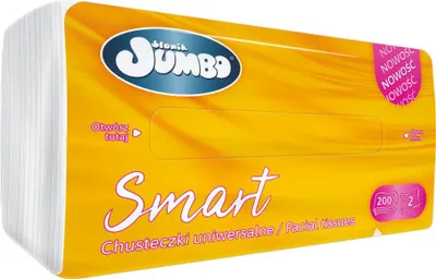 Zdjęcie produktu dla Chusteczki higieniczne Słonik JUMBO 2W Folia 200szt.