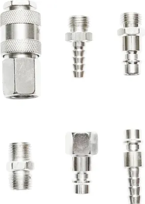Obrázok produktu pre Sada pneumatických rýchlospojok, 6ks