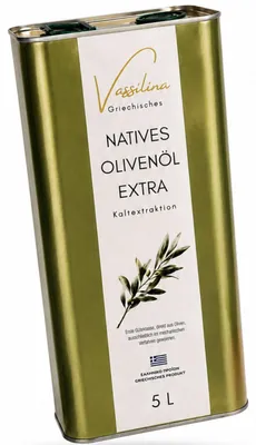 Produktbild von Vassilina | Griechisches Natives Olivenöl Extra 5 L – Koroneiki, Kaltextraktion