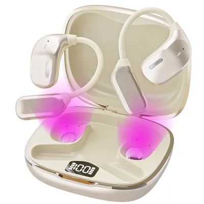 Produktbild von Open Ear Kopfhörer, Bluetooth Kopfhörer, Sport-Kopfhörer Bluetooth 5.4 ( HiFi 360 ° Stereo, 30 Std Laufzeit, IPX4）