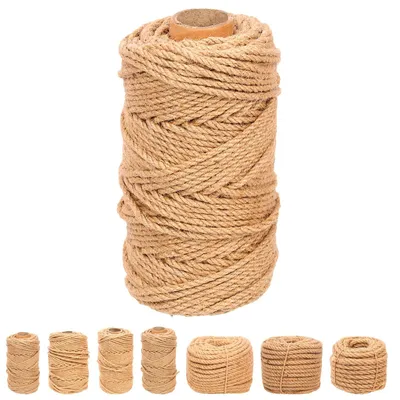 Produktbild von Jute-Seil, 4 mm x 100 m, für Verpackungszwecke und Gartenarbeit