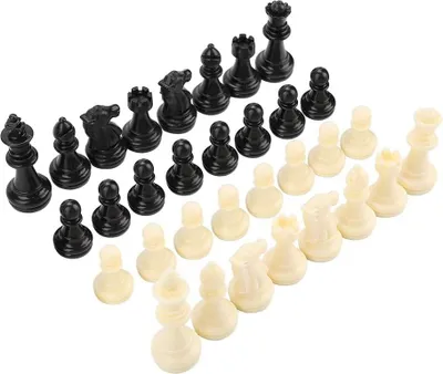 Produktbild von Schachfiguren Set - 32 Stücke Kunststoff Magnetische Internationale Schachfiguren - Schachfiguren Cookies Unterhaltungstool Für Spaß Schach - Freizeitsportarten