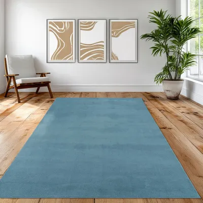 Immagine prodotto di Tappeto turchese fresco e moderno, morbido e di facile manutenzione per un ambiente accogliente Dimensioni - 200 x 280 cm