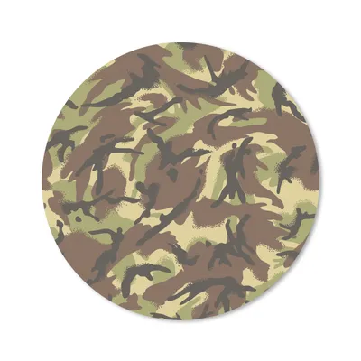 Produktbild von MuchoWow® Mauspad Mousepad Camouflage-Muster in natürlichen Farben 30x30 cm - Mousepads - Maus Mat - Pad - Mausunterlage - Tischunterlage - Schreibtischmatten