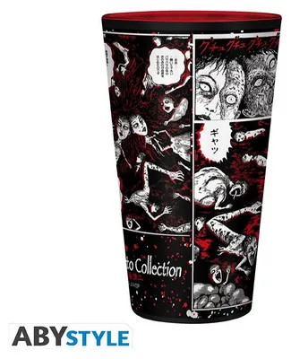 Produktbild von Junji Ito XL Trinkglas Manga Arts (400 ml)