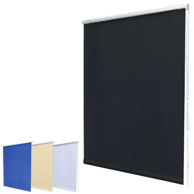 Produktbild von Nachtdunkel Klemmfix Mini Verdunkelungsrollo ohne Bohren inkl. Klemmträger / Schwarz 40x160cm (Breite x Höhe)