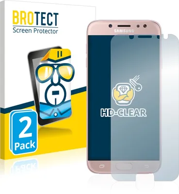 Produktbild von 2x Für Samsung Galaxy J7 / J7 Pro (2017) Schutzfolie BROTECT Displayschutz Display Schutz Folie Klar Transparent