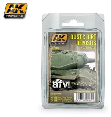 Image de AK Interactive S.L. AK-4060 Kit de vieillissement pour dépôts de poussière et de saleté