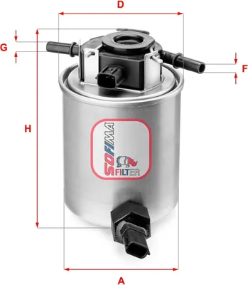 Produktbild von Kraftstofffilter SOFIMA S 4020 NR für INFINITI QX70 SUV Filtereinsatz