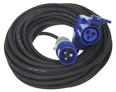 Obrázek produktu pro CEE prodlužovací kabel 25M s CEE úhlovým konektorem + Schuko zásuvka 3x2,5mm²