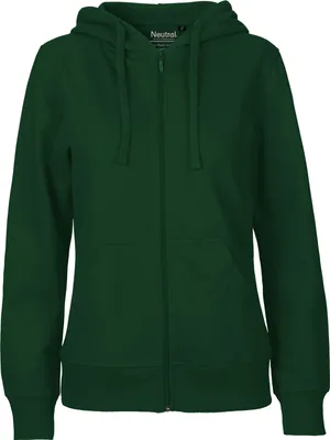 Produktbild von Neutral O83301 | Ladies Zip Hoodie - Farbe: Bottle Green - Größe: XL