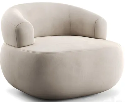 Immagine prodotto di Poltrona in tessuto beige Poltrona di design Poltrona imbottita Soggiorno Poltrona in tessuto