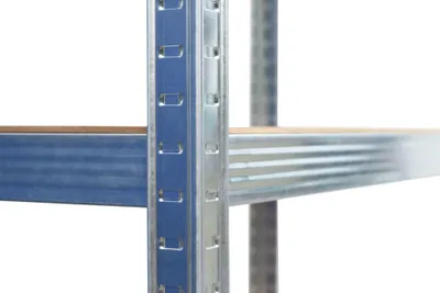 AWTOOLS Metallregal 6 Fachböden 200x90x40 cm Traglast 300 kg MDF