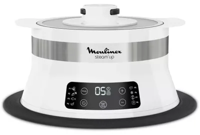 Image de Cuiseur vapeur 0.7l 550w blanc - Moulinex - VJ504010 - steam'up
