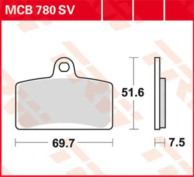 Obrázok produktu pre TRW Bremsbelag Trw Sinter Mcb 780 Sv