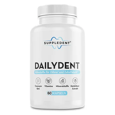 Produktbild von Dailydent Multivitamin Kapseln mit Mineralstoffen, Heidelbeerextrakt und Coenzym Q10