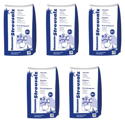 Produktbild von Cimco Streusalz, Sack mit 10kg, 5 Stk.