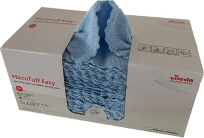 Produktbild von Microfasertuch MicroTuff Easy 30x30cm blau VE=50 Stück