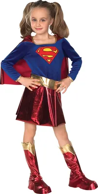 Produktbild von Supergirl - "Deluxe" Kostüm - Damen BN5181 (L) (Blau/Rot/Gold)