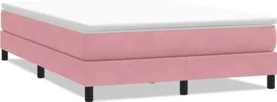 Produktbild von vidaXL Boxspringbett ohne Matratze Rosa 160x220 cm Samt