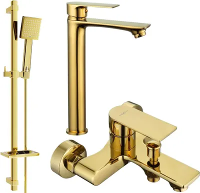 Produktbild von Mexen Royo DQ45 Badewannenset, Gold - 72213DQ45-50