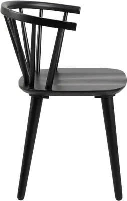 Produktbild von (2er Set) Ida Esszimmerstuhl Holz schwarz.