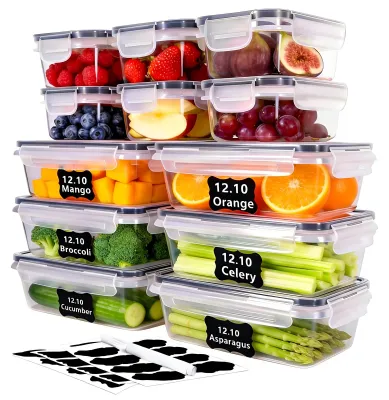 Immagine prodotto di Omgoods - Set di 12 contenitori ermetici per alimenti con coperchio