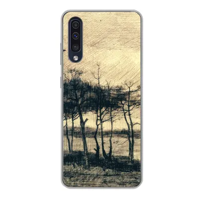 Produktbild von MuchoWow® Handyhülle Schutzhülle Hülle für Samsung Galaxy A50 Kiefern im Sumpf - Vincent van Gogh Silikon Softcase Handy Hülle - Mobiltelefonhülle