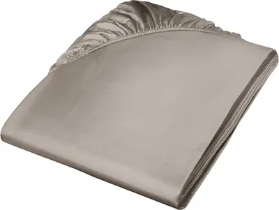 Produktbild von Colours Mako Satin Spannlaken Taupe 90 x 200 cm