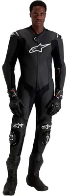 Image de Combinaison de moto en cuir Alpinestars Missile V3, une pièce, noire, taille 50