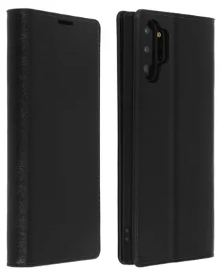 Image de Avizar, Business Cuir Cover, Housse de protection avec porte-monnaie Galaxy Note 10 Plus, Noir