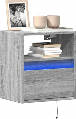 Produktbild von Maison Exclusive - TV-Wandschrank mit LED-Beleuchtung Grau Sonoma 41x31x45 cm