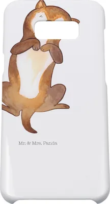 Produktbild von Mr. & Mrs. Panda Samsung Galaxy S8 plus Handyhülle  Hund Streicheln - Weiß - Geschenk, Süß, Hülle, Bauch, Hunde, Handy Case, Cover, Sprüche, Kraulen