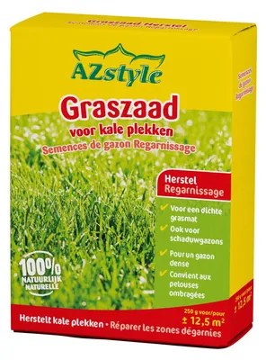 Produktbild von Ecostyle Grassamen 250g für 12,5m² - Erholung - Auch für Schattenrasen - Für eine dichte Grasnarbe - Mit vogelabweisender Beschichtung