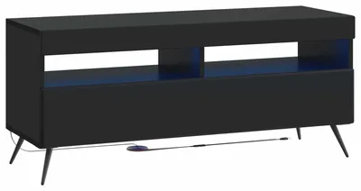 Immagine prodotto di vidaXL Mobile TV a LED, nero, realizzato in materiale composito di legno