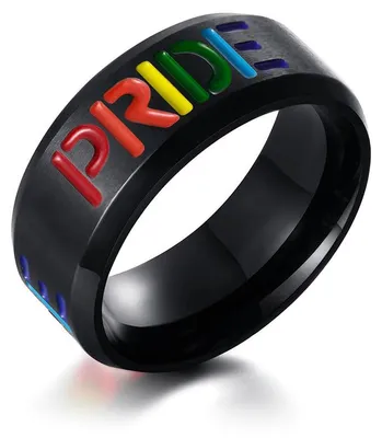Produktbild von LGBT Ring Pride: Regenbogen Schmuck 60 (19.1 mm Ø)