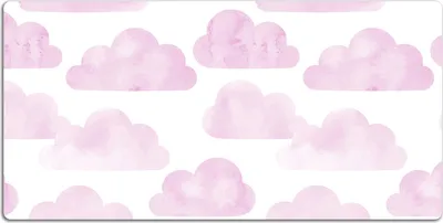 Produktbild von Schreibtischmatte Tischunterlage 100x50 cm Mauspad - Rosa Wolken