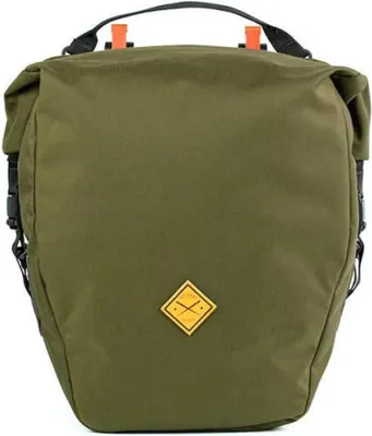 Produktbild von Wasserdichte Fahrradtasche für Gepäckträger 13L olivgrün