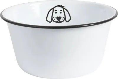 Produktbild von IB Laursen Fressnapf HUND Emaille Weiß 22 cm Schüssel Futter Schale
