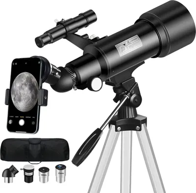 Produktbild von Mijiao Teleskop Astronomie 70/400mm für Anfänger mit Sucherfernrohr und Stativ