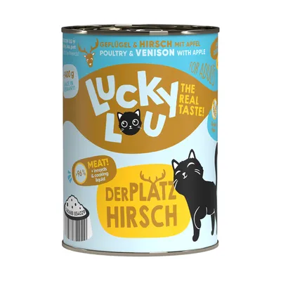 Produktbild von Lucky Lou Lifestage Adult Geflügel & Hirsch 6x 400 g